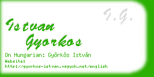 istvan gyorkos business card