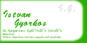 istvan gyorkos business card